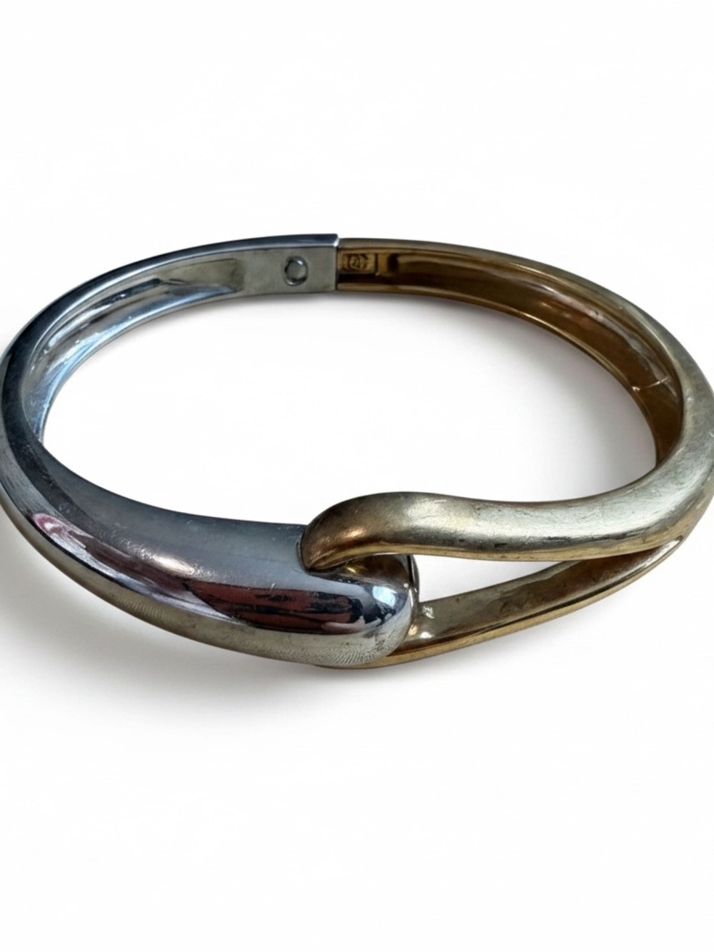 Kenneth Cole New York Two-Tone Hinged Bangle Bracelet